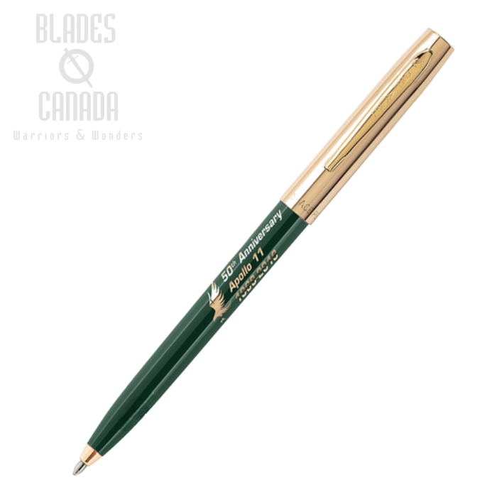 Fisher Space Pen Apollo 11 Cap-O-Matic Pen, Green/Gold, FP775G-50-GR